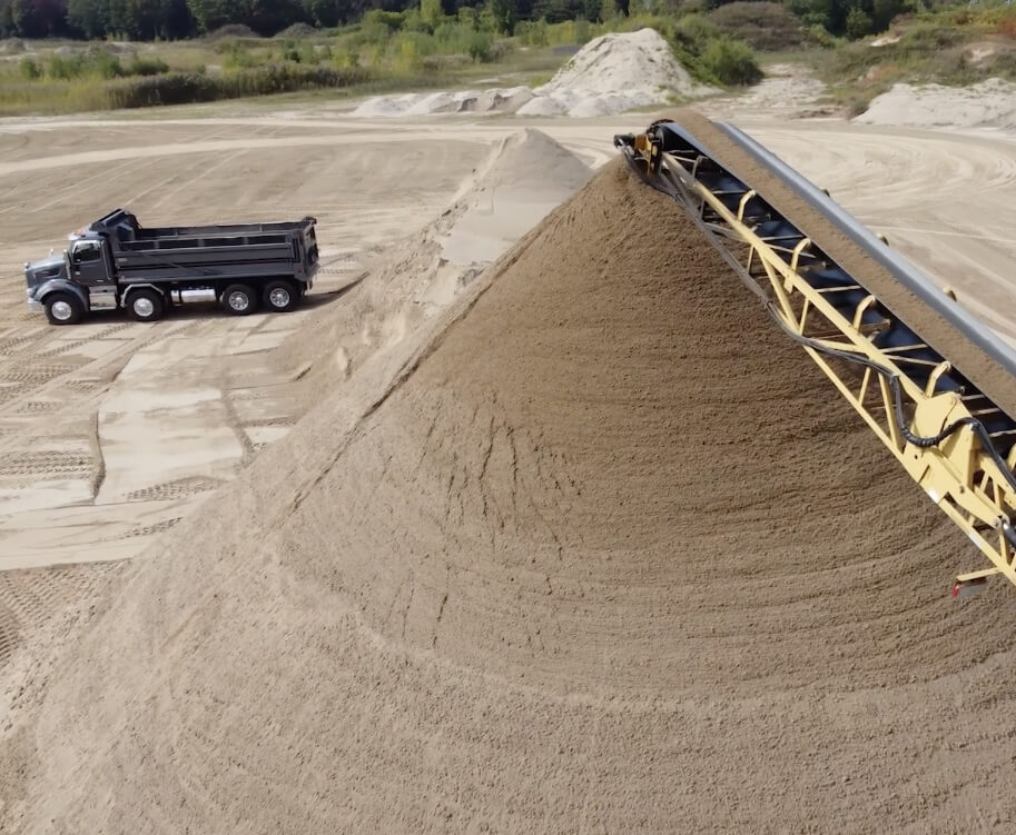 sablière dans la Rive-Sud